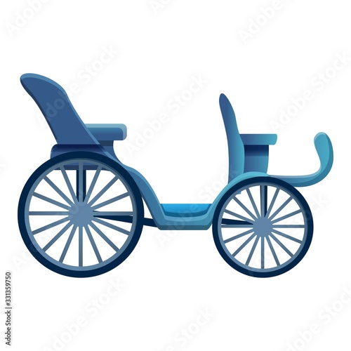 Classical carriage icon. Cartoon of classical carriage vector icon for web design isolated on white background