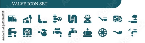 valve icon set