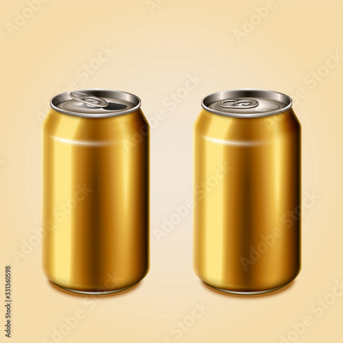 3d illustration aluminum can