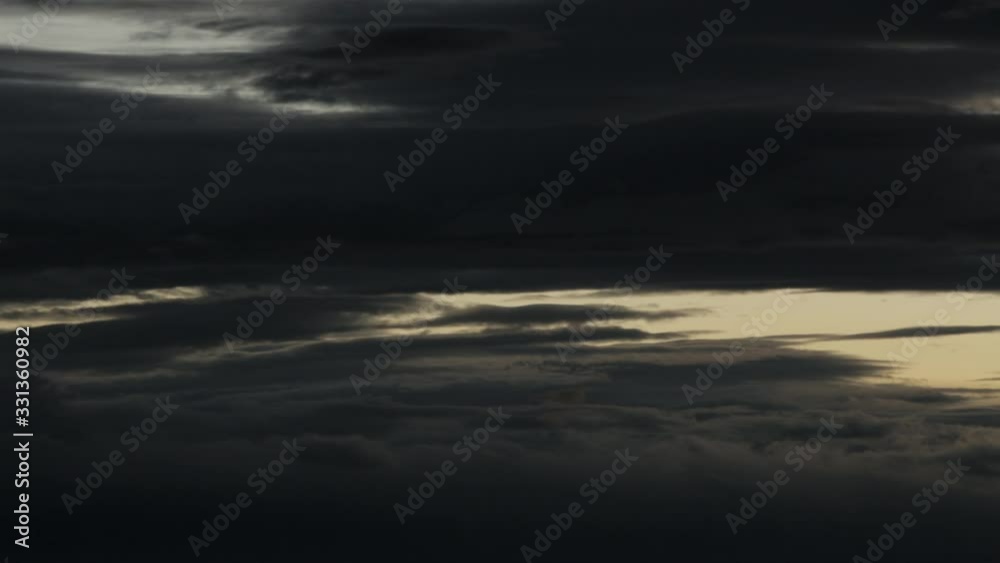 Wolken nach Sonnenuntergang