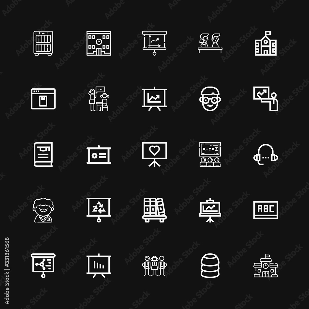 Editable 25 teaching icons for web and mobile Editable 25 teaching icons for web and mobile