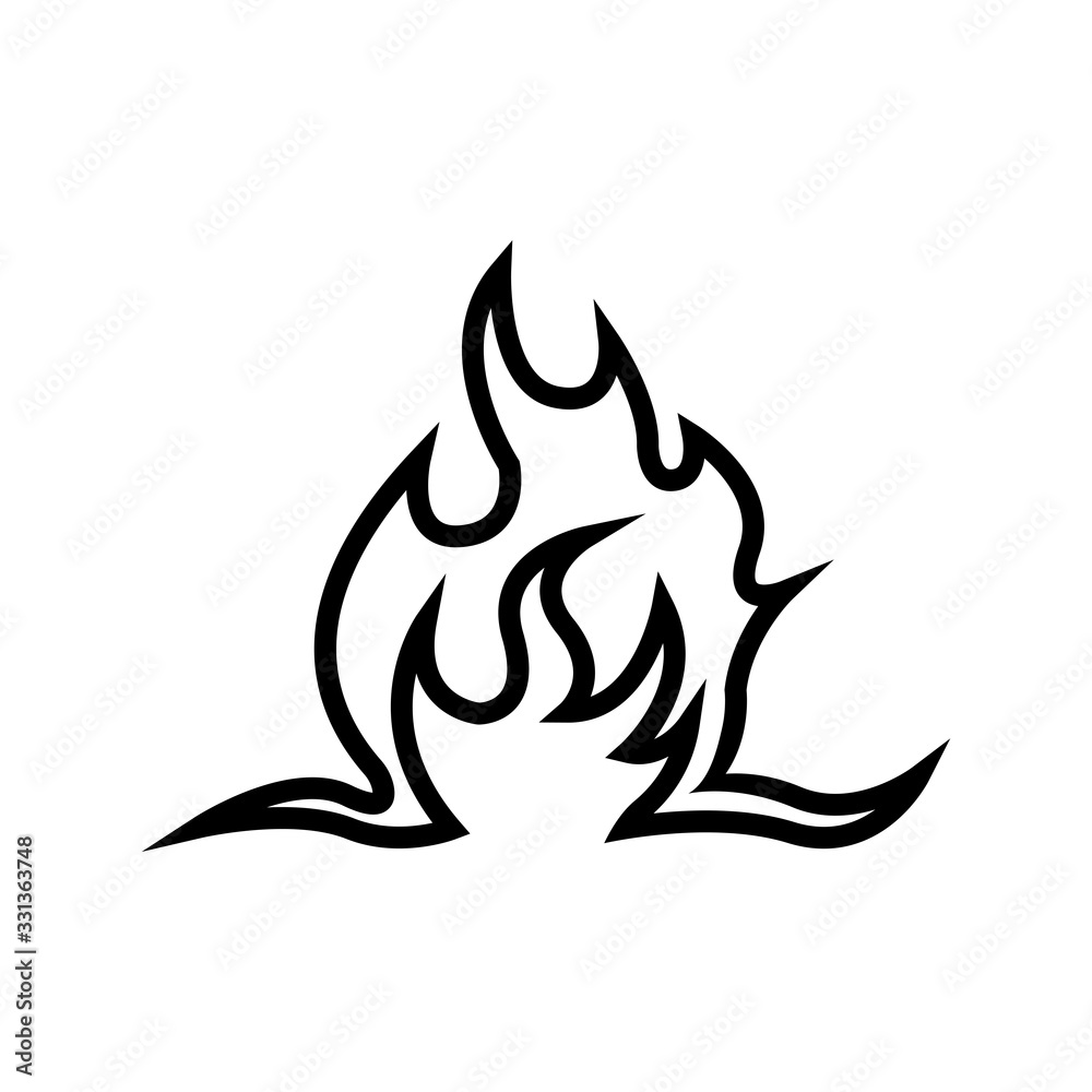 Fire flame vector illustration design template Fire flame vector illustration design template