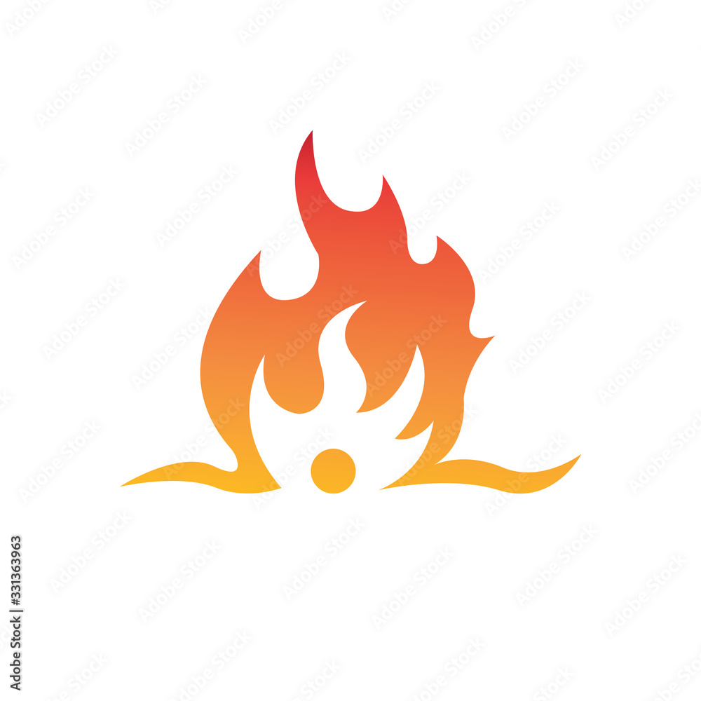 Fire flame vector illustration design template Fire flame vector illustration design template
