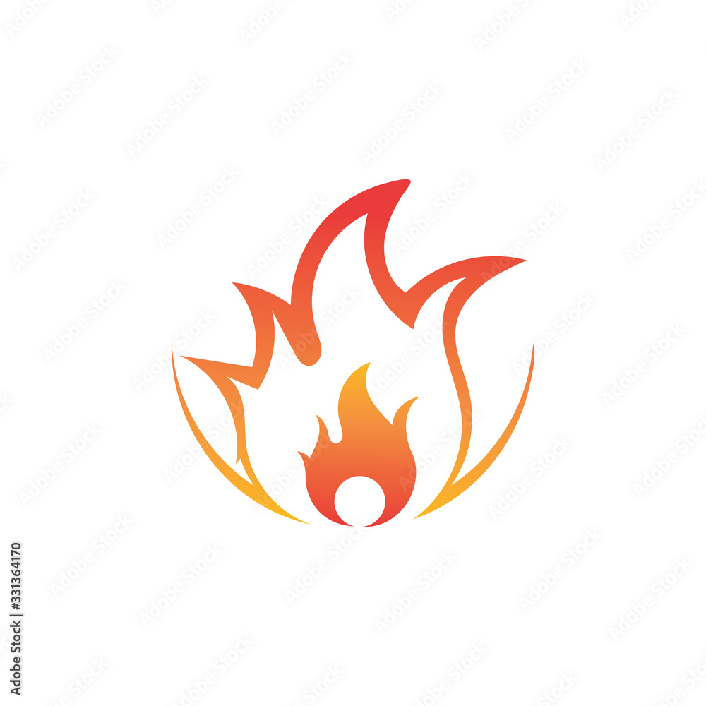 Fire flame vector illustration design template Fire flame vector illustration design template