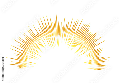 Hot with space rays sun light burst design element09