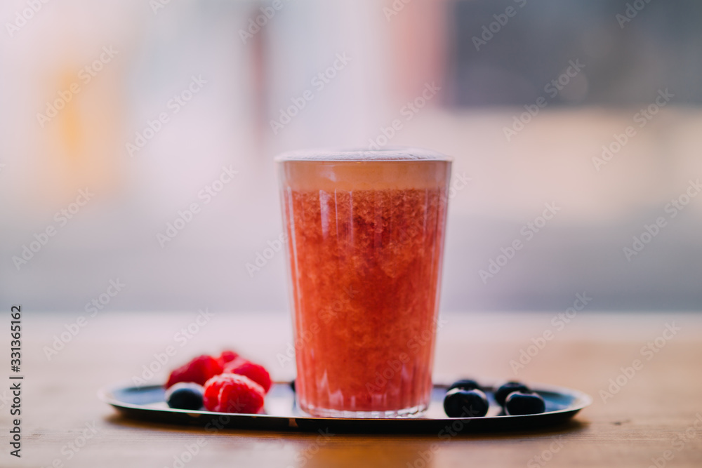 Fresh beetroot shake. Healthy living concept. Fresh beetroot shake. Healthy living concept.