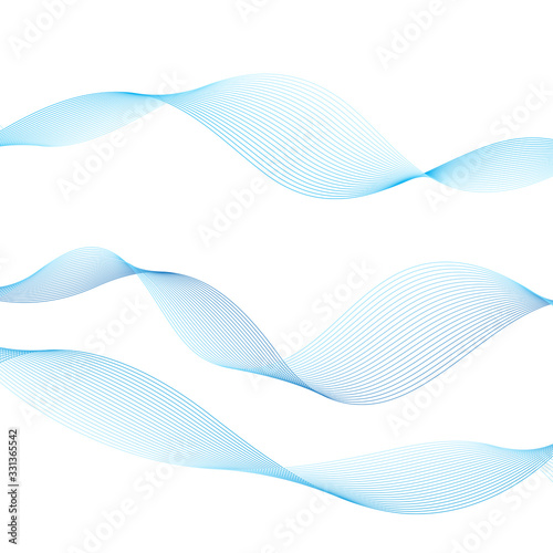 Beautiful background design with different waves