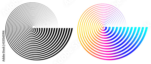 Radar circle Symbol monitor airplane Design element02