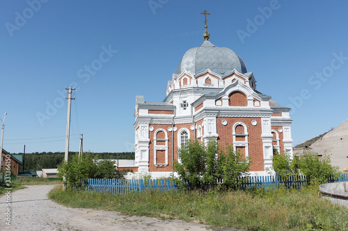 Church of the Intercession of the Most Holy Mother of God in Zavyalovo, Novosibirsk region, Russia photo