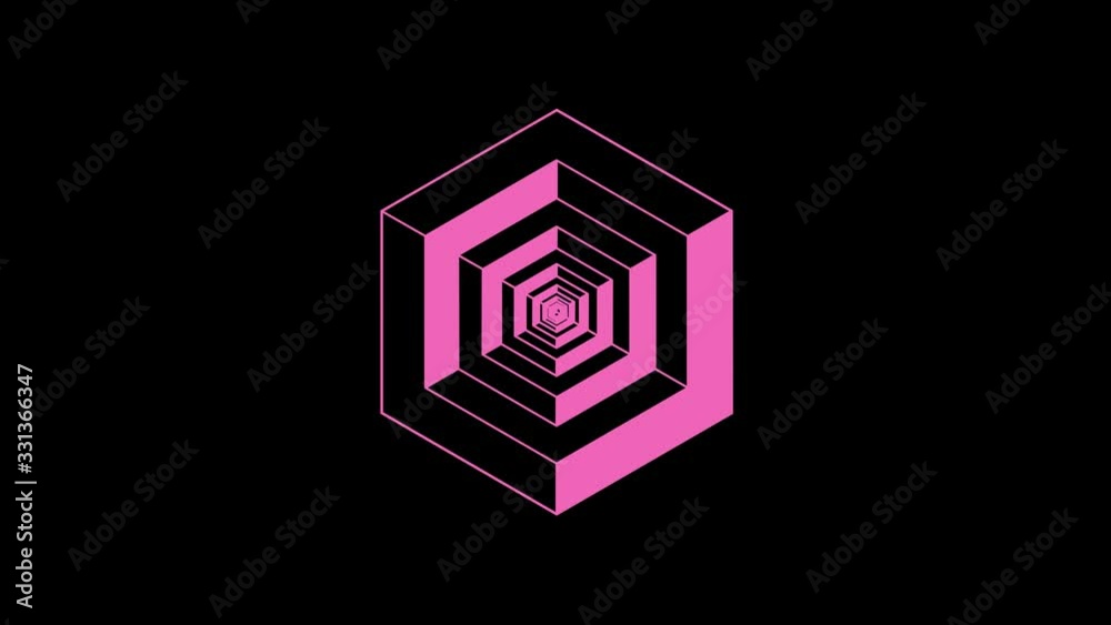 Colored graphic object that rotates clockwise in the center, varying in size, on a background with a hypnotic, psychedelic and stroboscopic effect, in 16: 9 video format. Colored graphic object that rotates clockwise in the center, varying in size, on a background with a hypnotic, psychedelic and stroboscopic effect, in 16: 9 video format.