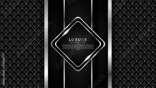 abstract black background with silver lines. black textured background. isolated background and silver light.