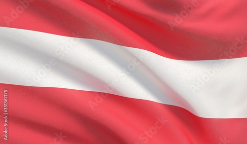 Free Download Waving national flag of Austria. Waved highly detailed close-up 3D render. - GFXLoad