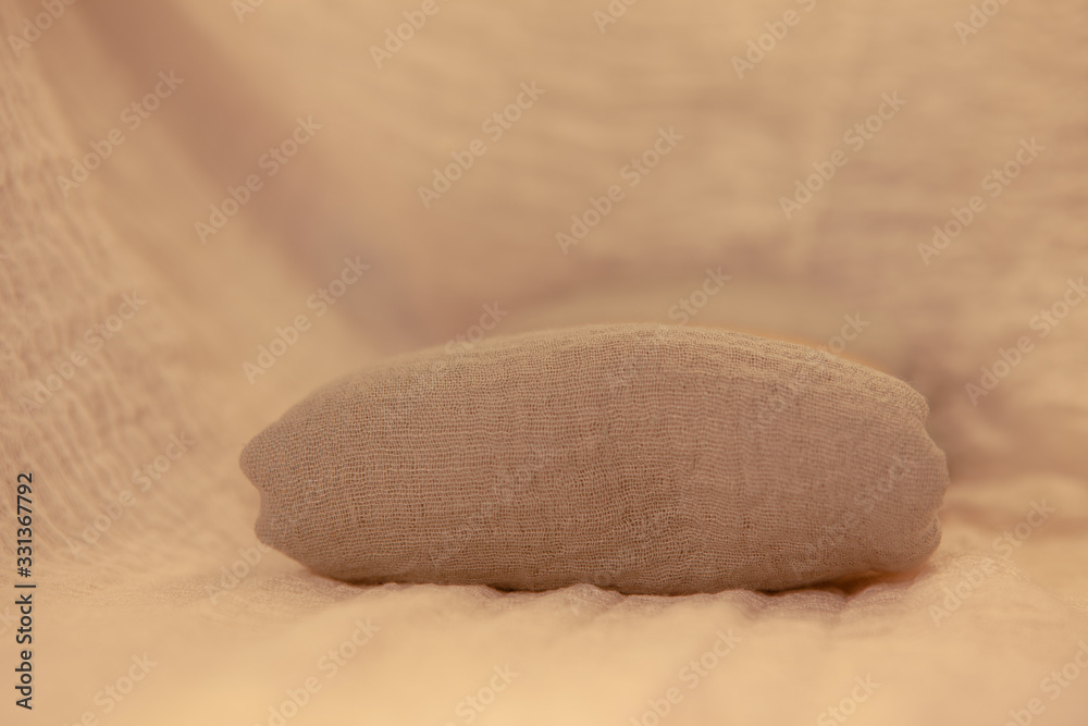 Obraz premium Pastel colored fabric, soft and pleasant to the touch.