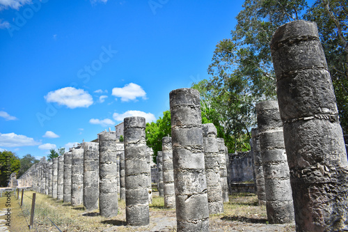 Plaza of Thousand Columns in Chichen Itza, Mexico