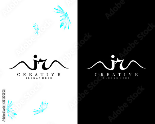 letter is, si creative handwriting logo design vector