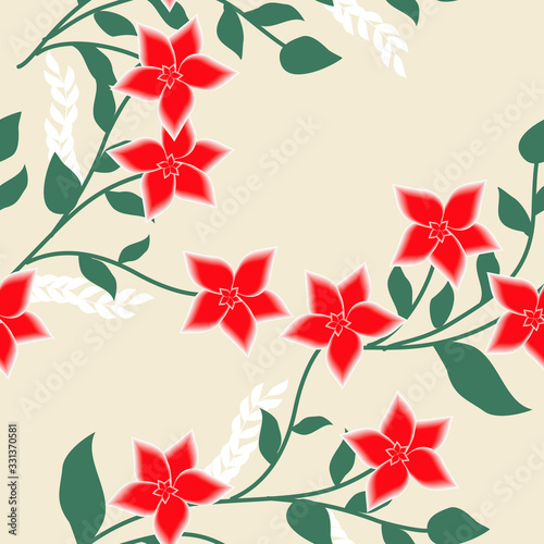 seamless pattern with flowers