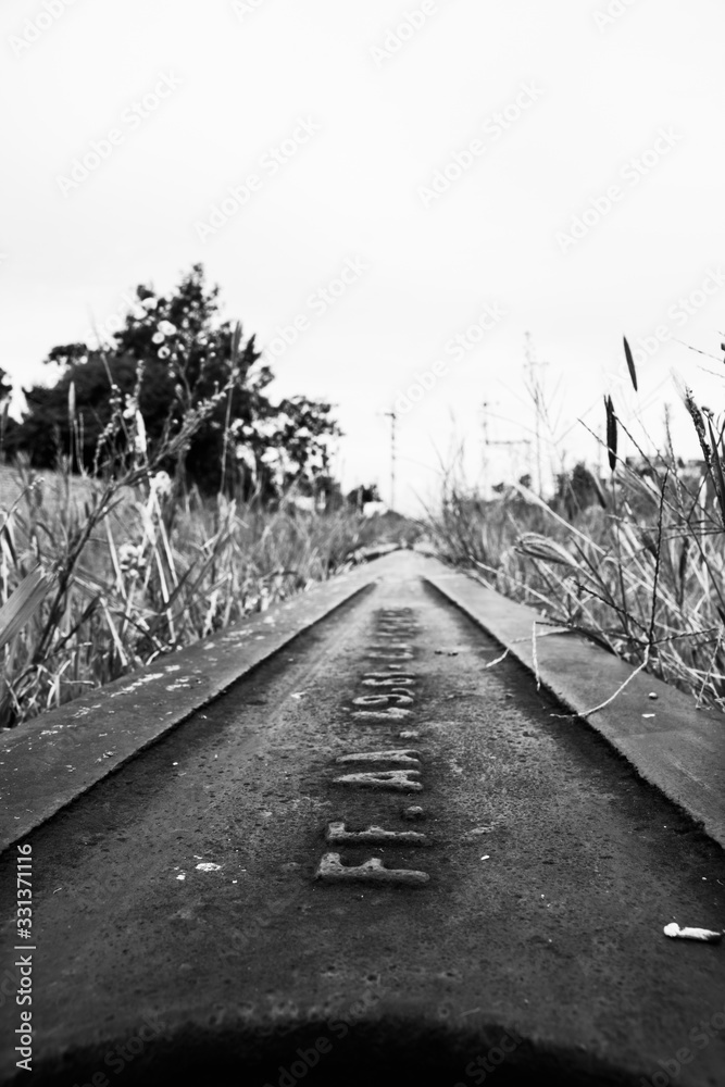 railway un black and white details railway un black and white details