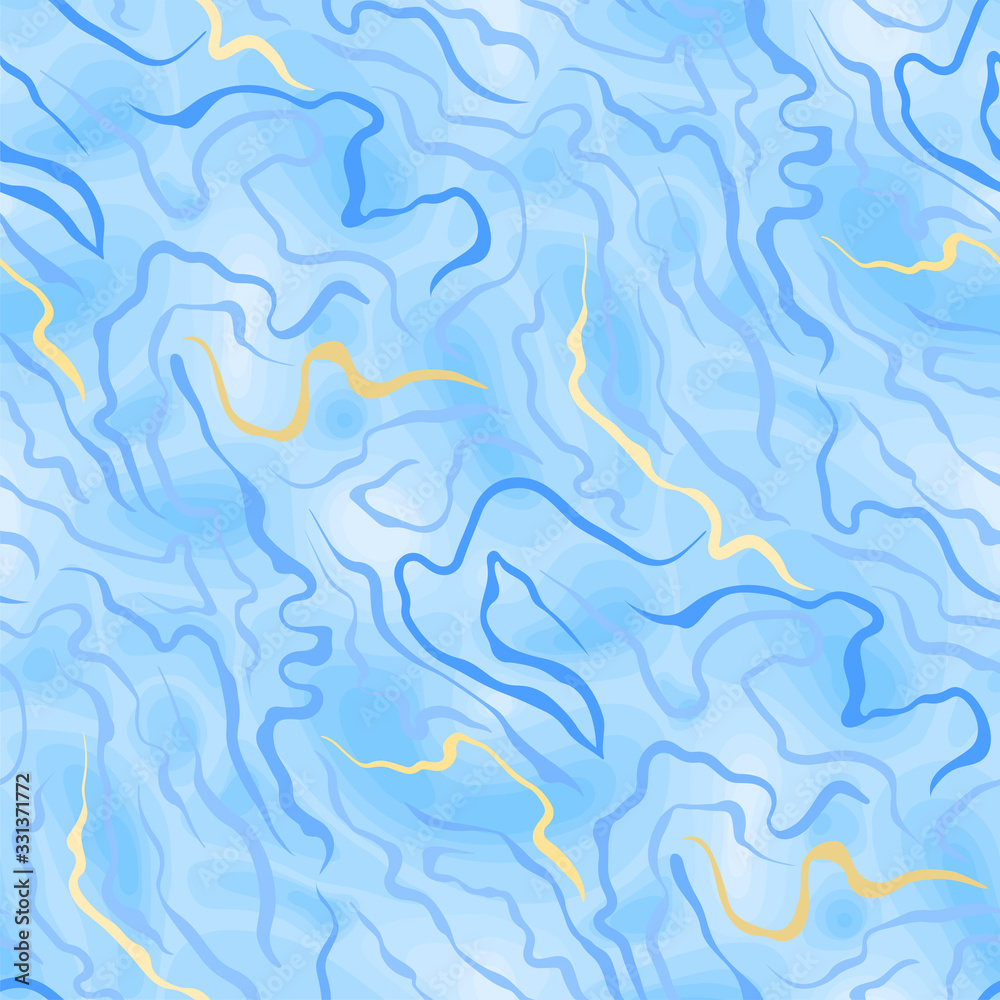 Abstract seamless pattern of soft formless stripes and structures in light blue colors Abstract seamless pattern of soft formless stripes and structures in light blue colors