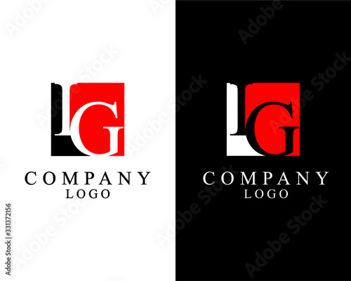 IG, GI logo Letter square shape logo vector for company identity.