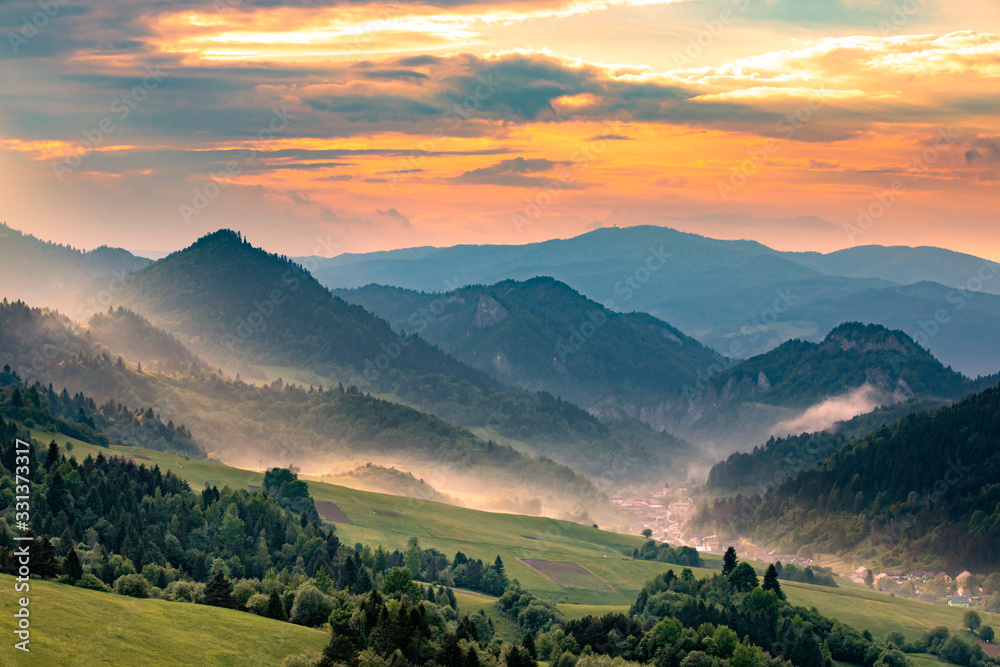 Pieniny - Carpathians Mountains - obrazy, fototapety, plakaty 