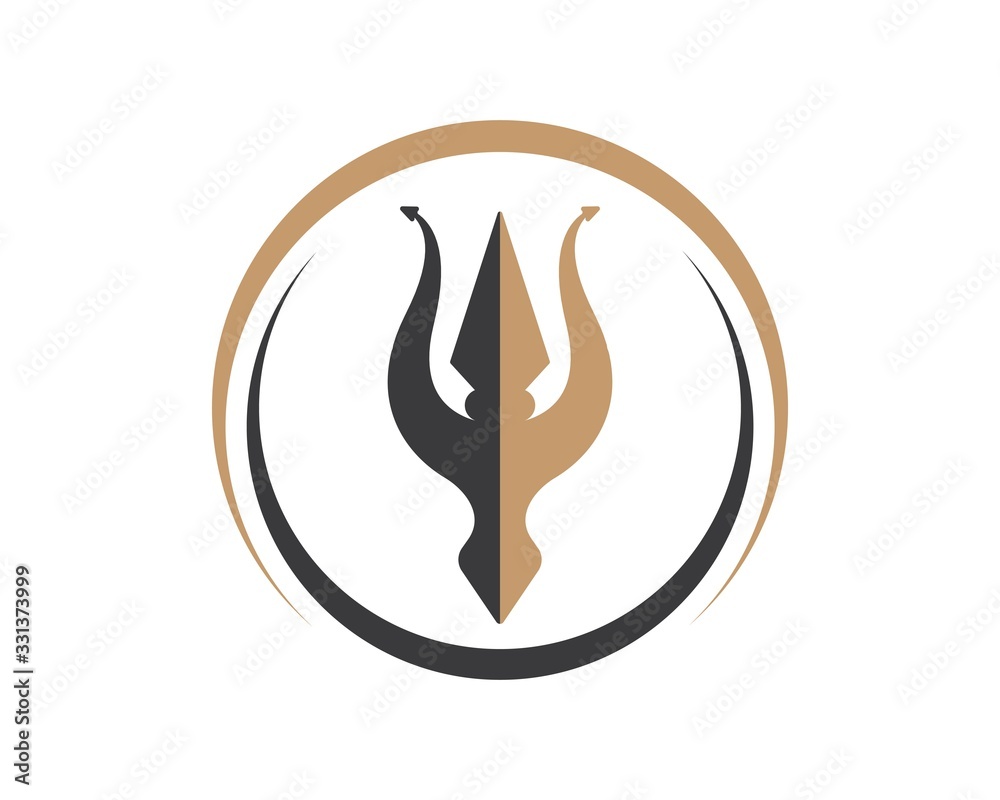 Trident Logo Template vector icon illustration Trident Logo Template vector icon illustration