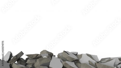 Wallpaper Mural Destroying concrete wall with COVID-19 text. Effective vaccine related conceptual 3D animation Torontodigital.ca