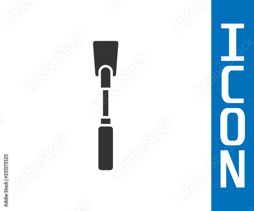 Grey Leather whip icon isolated on white background. Fetish accessory. Sex toy for adult. Vector Illustration