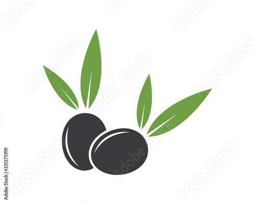 olive logo template vector