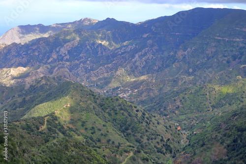 Landscape around Vallehermoso and Los Loros on La Gomera. © Dynamoland