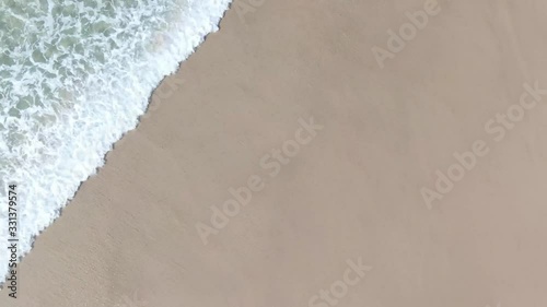 ocean wave drone footage aerial view beautiful turquoise blue clear water wave make nature texture Australia