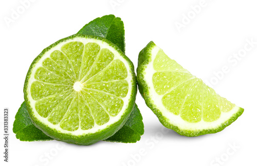 Bergamot isolated on white background