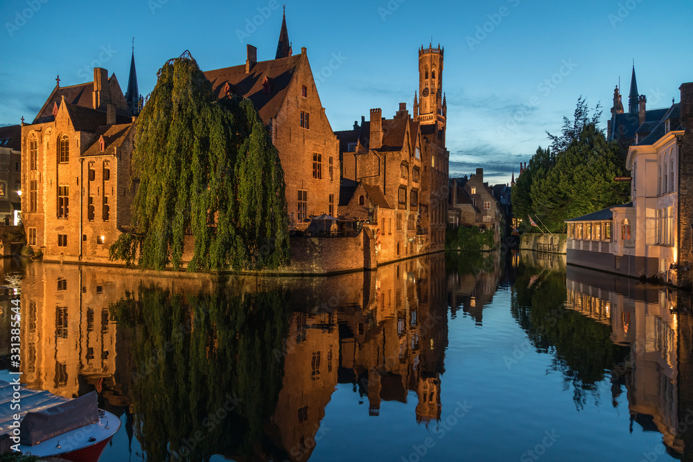 Bruges in Belgium - The Rozenhoedkaai