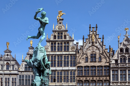 Antwerp - Belgium - Statue of Silvius Brabo