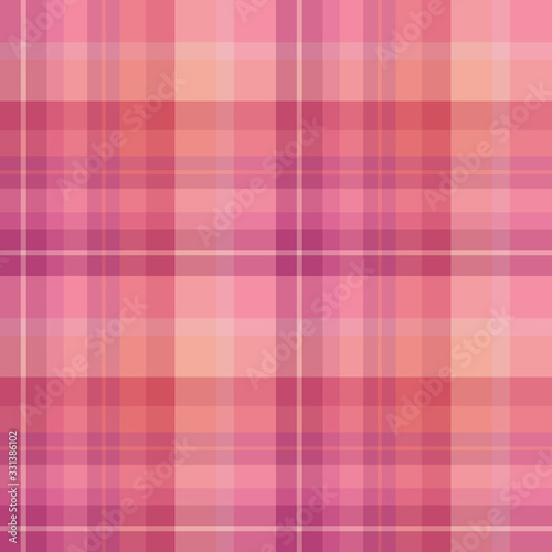 Seamless pattern in great lovely pink colors for plaid, fabric, textile, clothes, tablecloth and other things. Vector image.