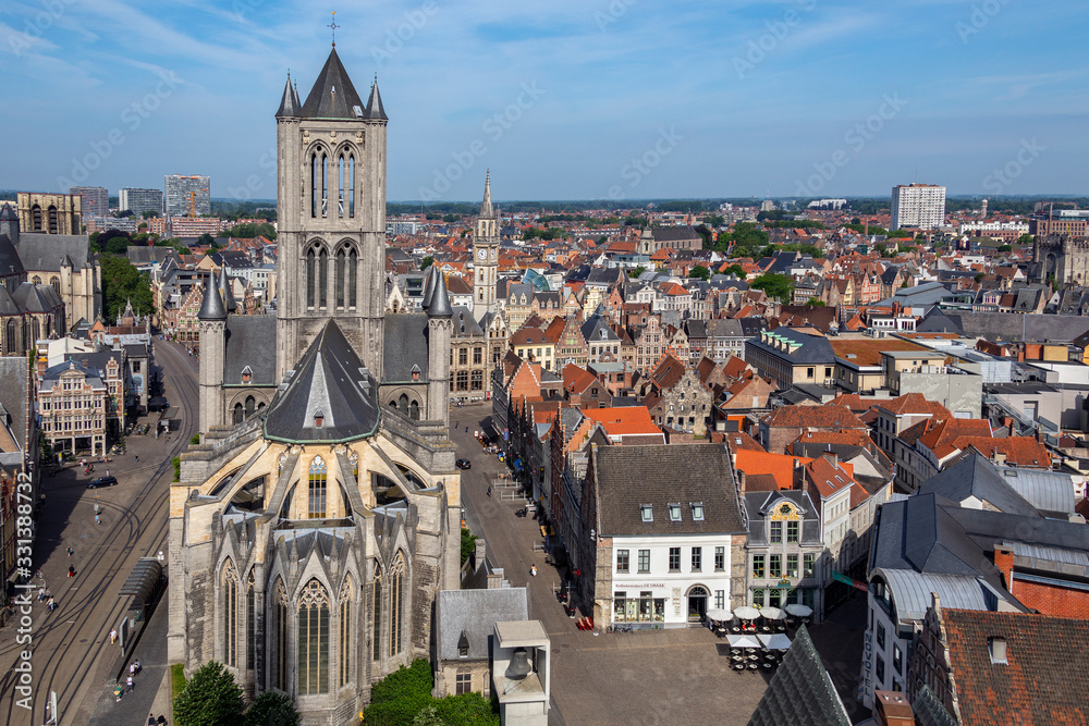 Fototapeta premium St Nicholas Church - Ghent - Belgium