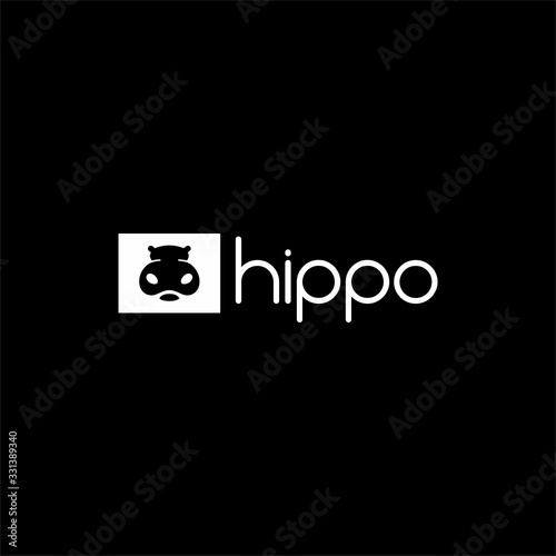 2. hippo cute logo