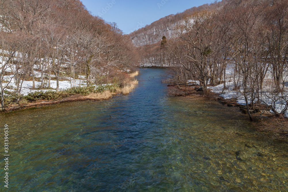 Towada Hachimantai National Park in winter
