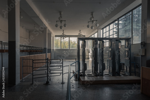 Radiation checkpoint in Chernobyl Exlusion zone photo