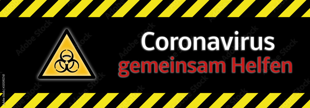 Banner Coronavirus gemeinsam Helfen Banner Coronavirus gemeinsam Helfen