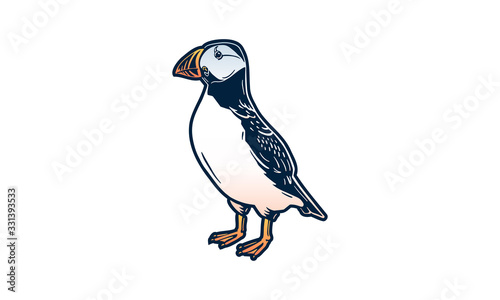 puffin isolated