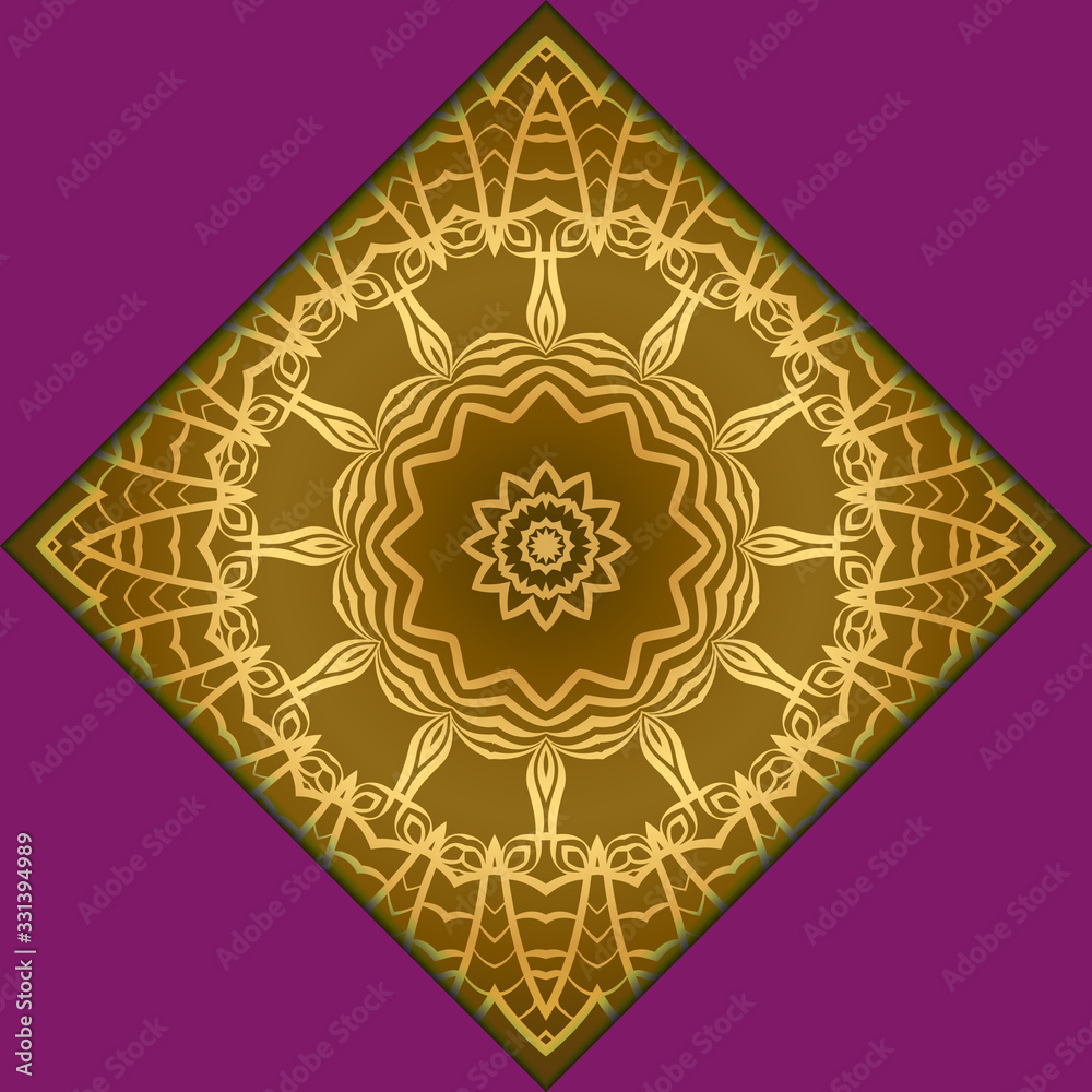 Template card with mandala. Vector. Oriental design for Christmas party invitation, Ramadan holiday, New year greeting, beauty spa salon, wedding Template card with mandala. Vector. Oriental design for Christmas party invitation, Ramadan holiday, New year greeting, beauty spa salon, wedding