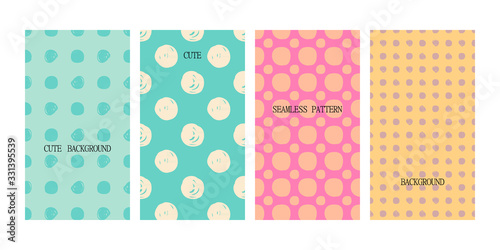 Bright colorful seamless patterns for baby style.