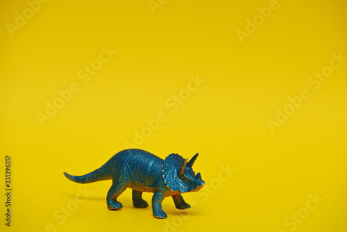 Fototapeta Naklejka Na Ścianę i Meble -  little toy ceratops rubber model