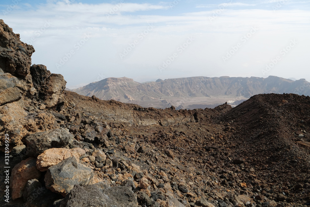 View from Volcano Teide, Tenerife, Canary islands, Spain