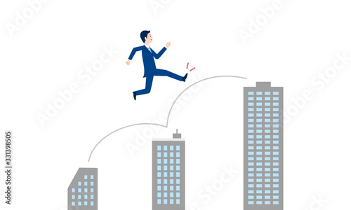 転職、キャリアアップのイラストイメージ
