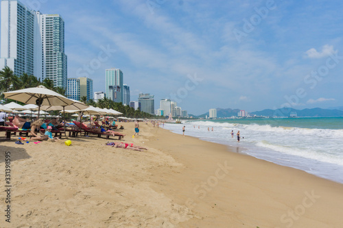 Nha Trang beach during a sunny day
