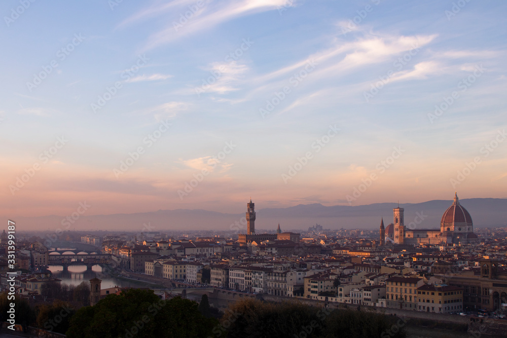 Florence, sunset