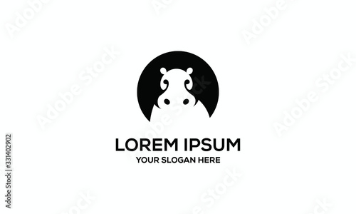 Hippo Vector Logo Design Inspirations
