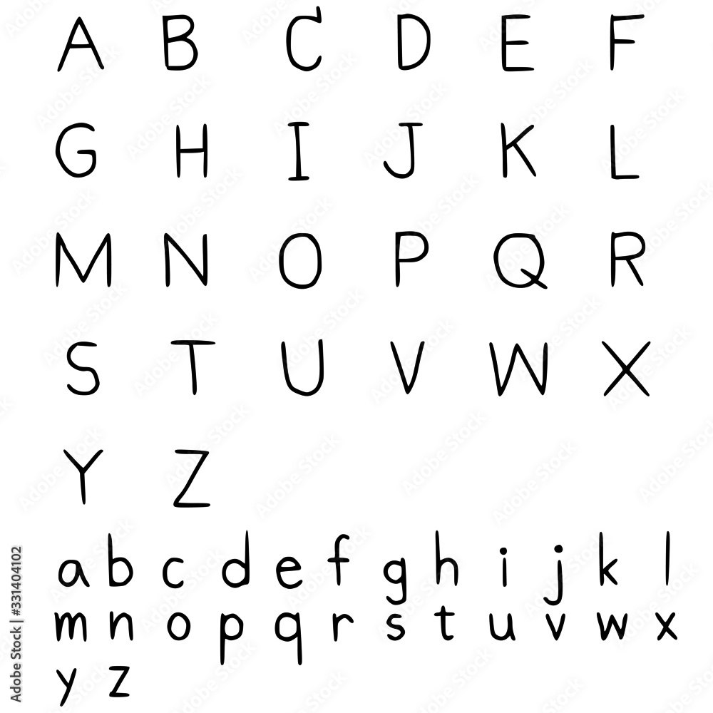 Vecteur Stock The English Alphabet Itself Has 26 Consonant Symbols