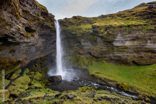 Waterfall in valley